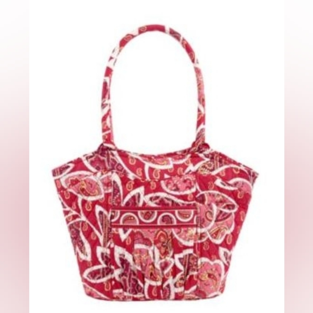 Vera Bradley Sweetheart Shoulder Bag in the Rosy Posies pattern.